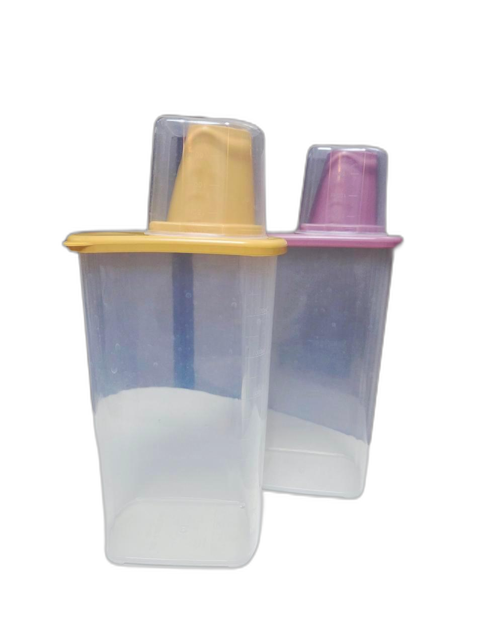 계량컵 뚜껑 투명 용기 세트