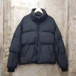 아스노핏 숏 패딩 블랙 L사이즈