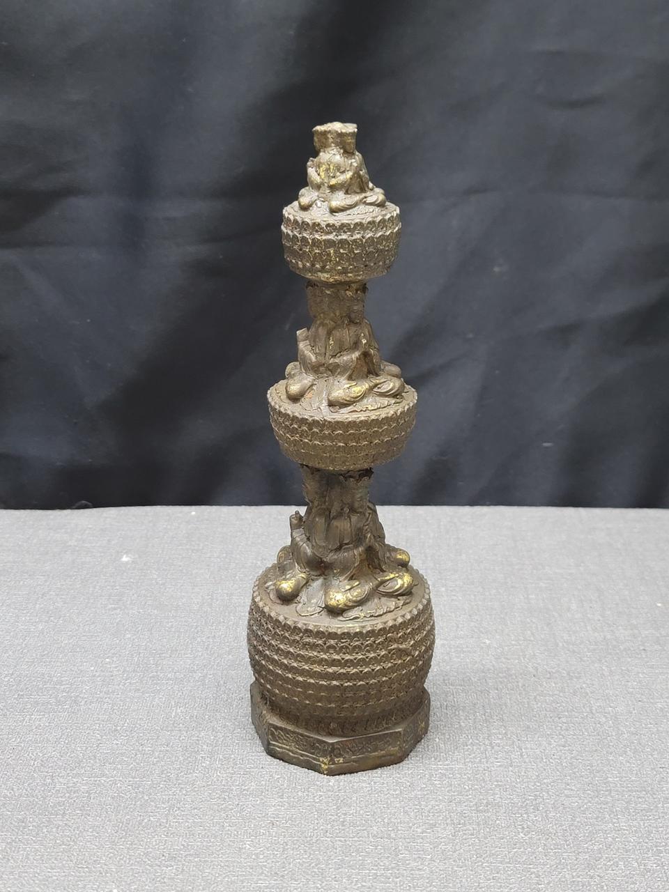 적동 천불삼존 불상 골동품