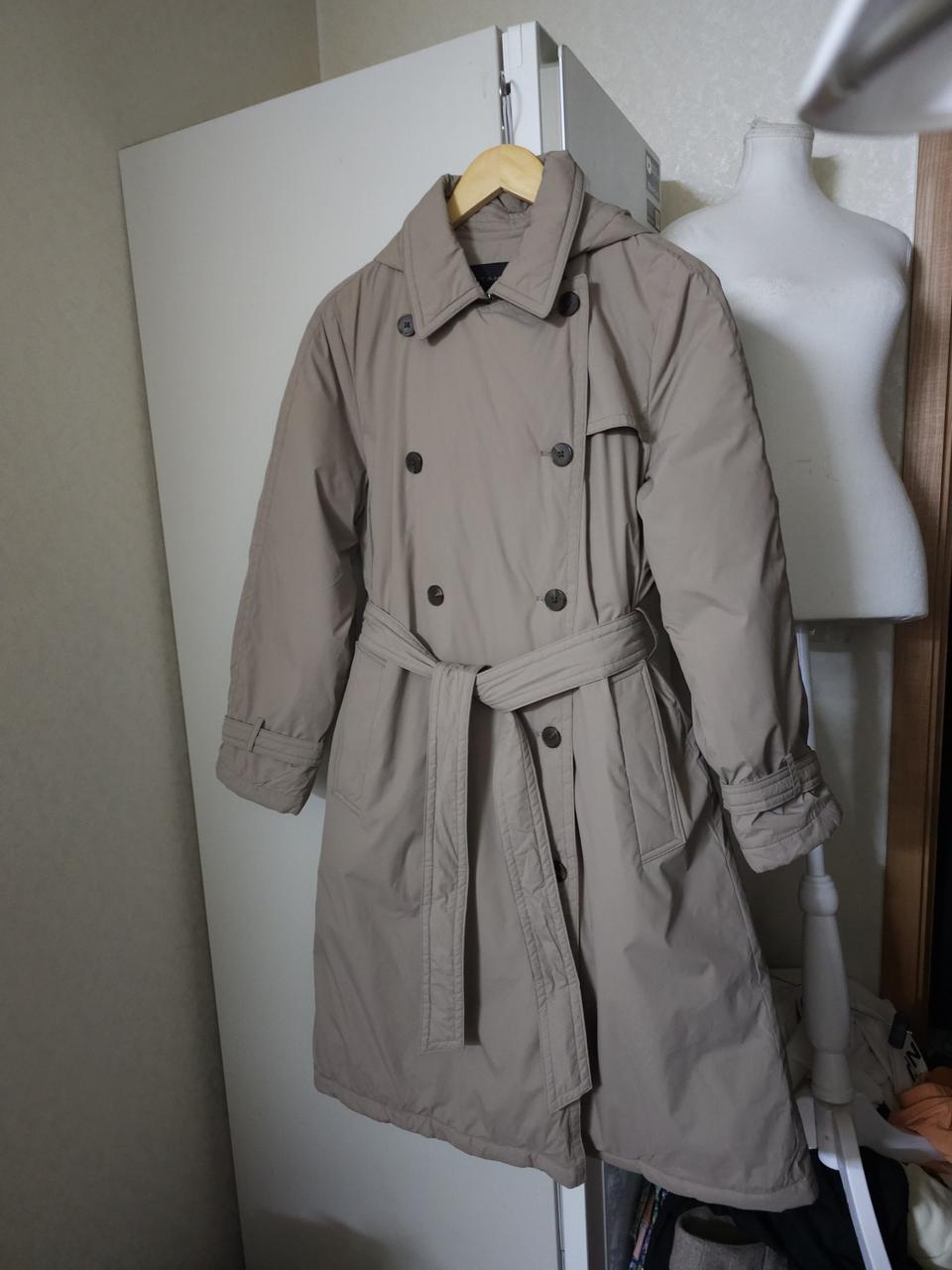 타하리 구스다운 트렌치 패딩코트