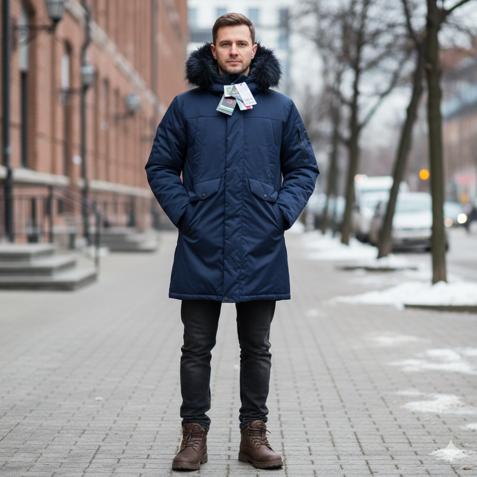 정가32만원 휠라 FILA 프리미엄 라쿤후드 거위털 구스다운 롱패딩 95