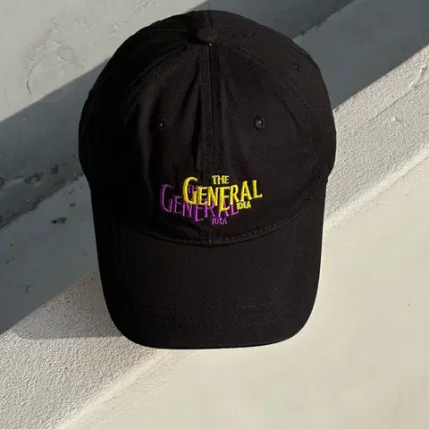 [F] 제네럴 아이디어 로고 블랙 볼캡 모자