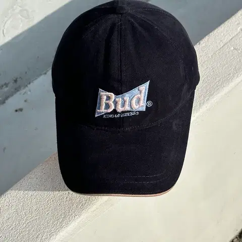 [F] 버드와이저 로고 다크네이비 볼캡 모자 빈티지
