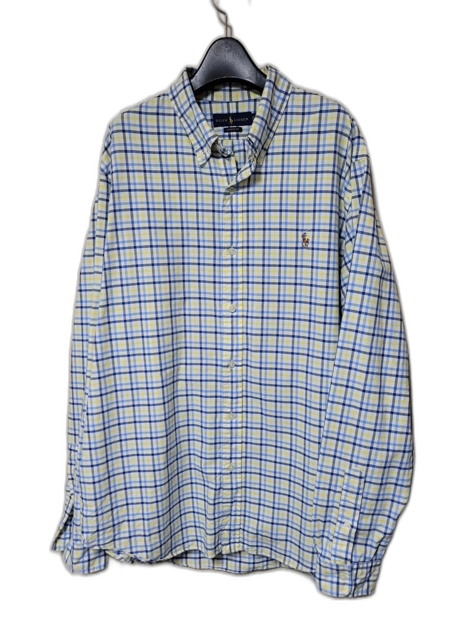 빅사이즈(110) 폴로 멀티컬러 옥스포드 체크셔츠