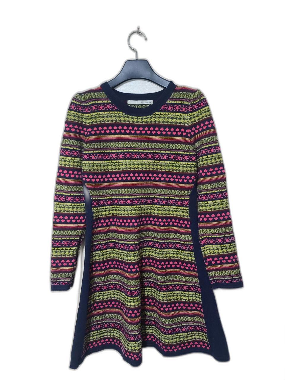 레니본 캐시미어 혼방 니트 원피스