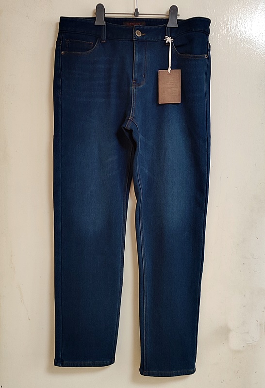 남성 겨울청바지36 한겨울용 기모 보아퍼 청바지 새상품