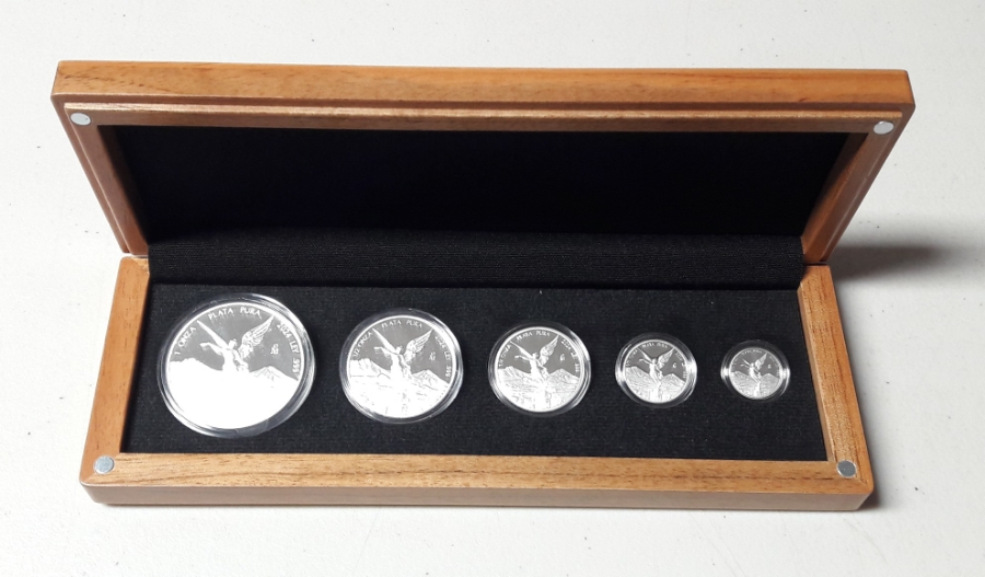 2024년 멕시코 리버타드 5종 프루프 미사용 은화 세트