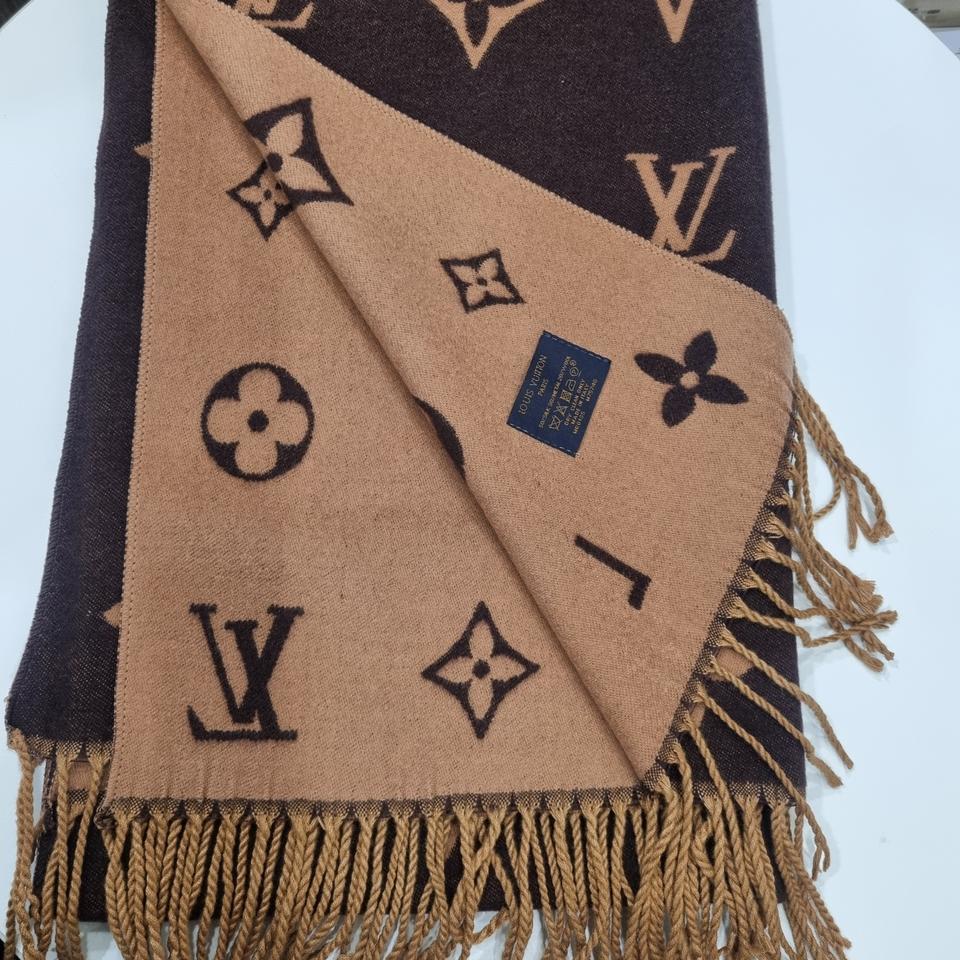 새상품 루이비통 실크 + 울 머플러