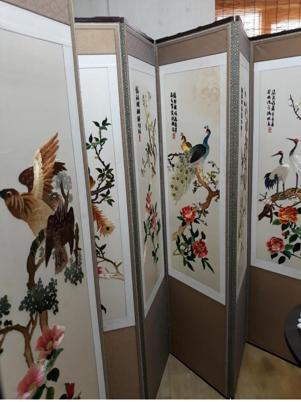 고급자수 병풍*폐백*돌잔치8폭