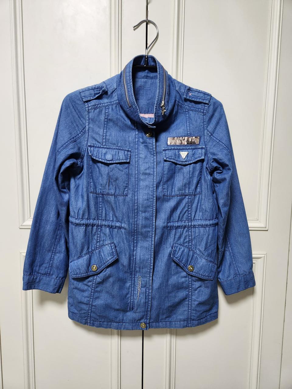 [145]게스 키즈 데님 사파리 자켓