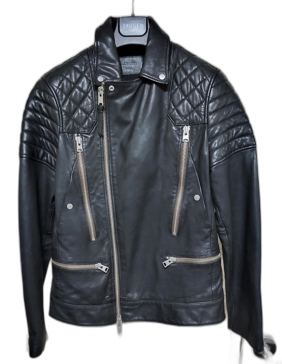 올세인츠 램스킨 라이더 자켓