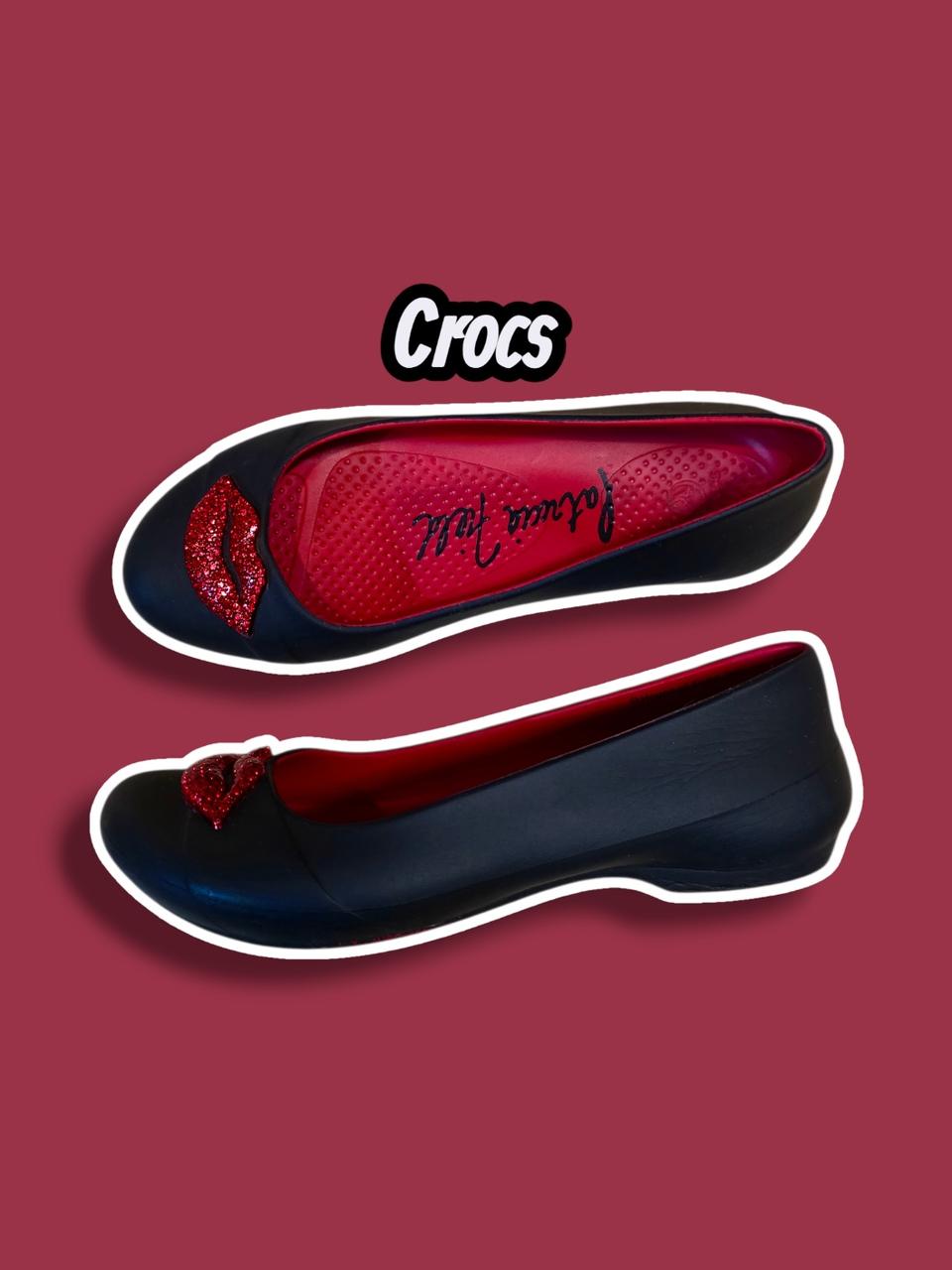 W6-230/ 크록스 패트리샤 필드 콜라보 립키스 플랫슈즈 /1211