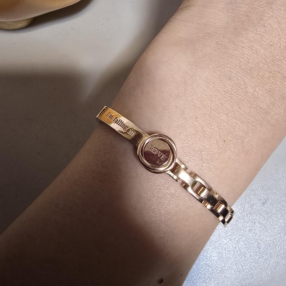 18k핑크골드 시계형 팔찌