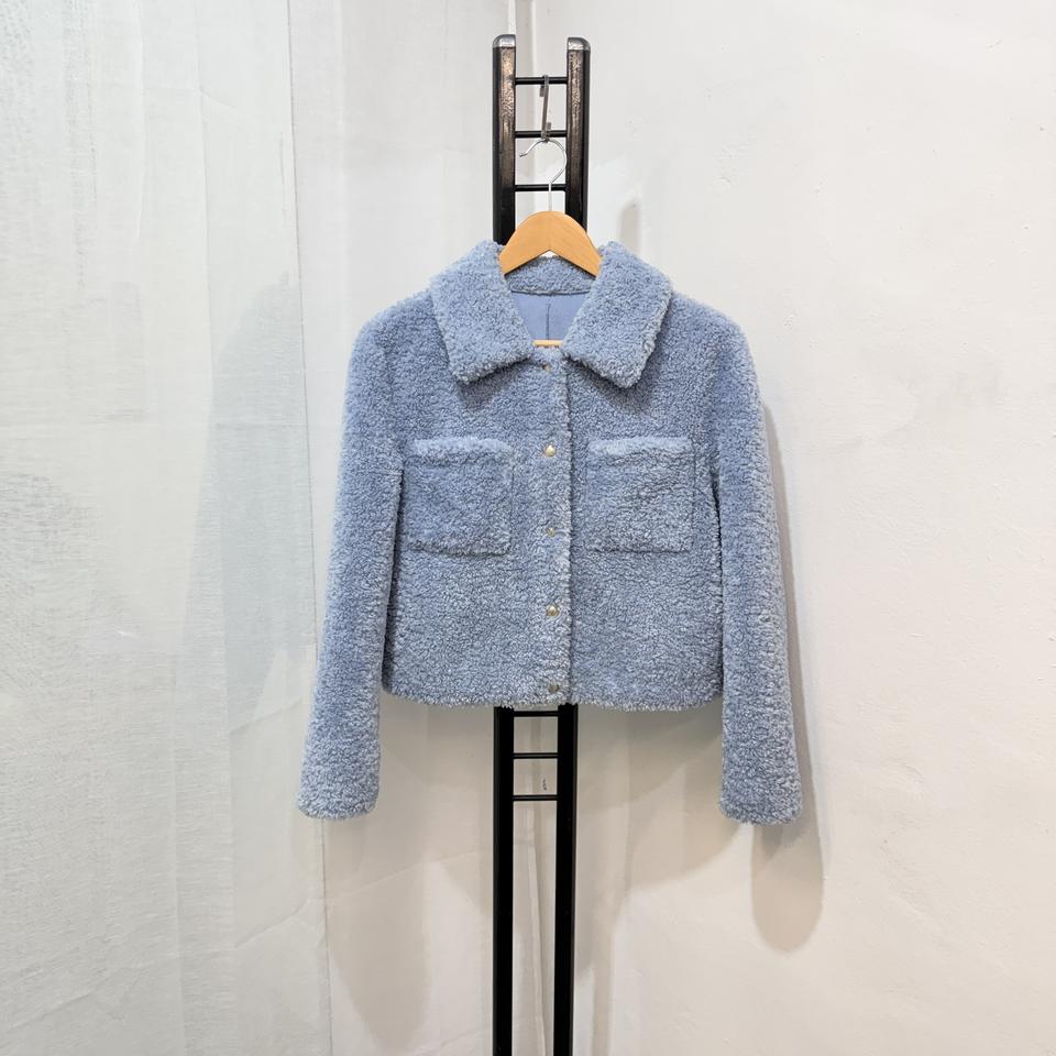 list 뽀글이 플리스 똑딱 크롭자켓 퍼자켓 3983