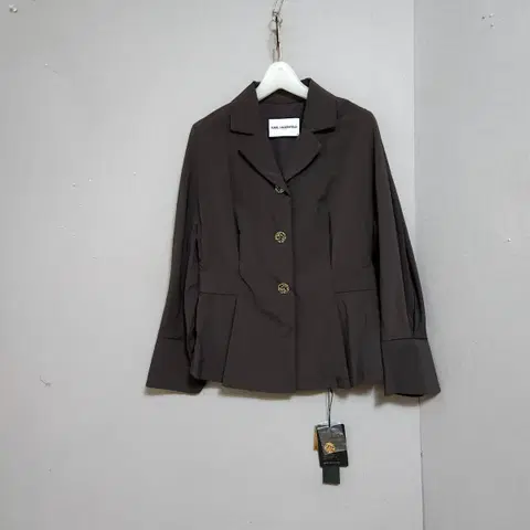 칼라거펠트 밤색 테일러카라 블라우스 55 n2204 애슐리상점