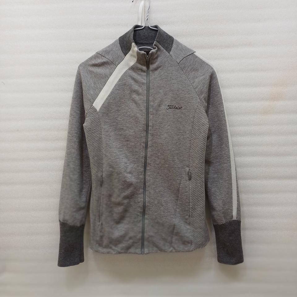 타이틀리스트 골프 방풍 목폴라 울 집업 니트 자켓 여성 XS 사랑봉봉