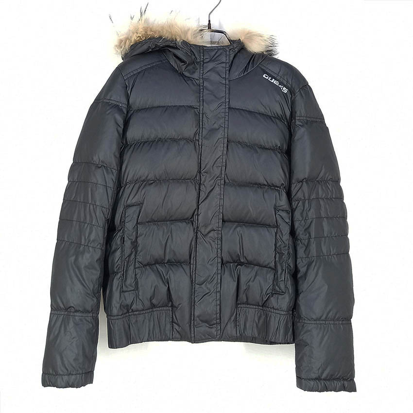 게스 여성 후드퍼 덕다운패딩 블랙S (HU41870)