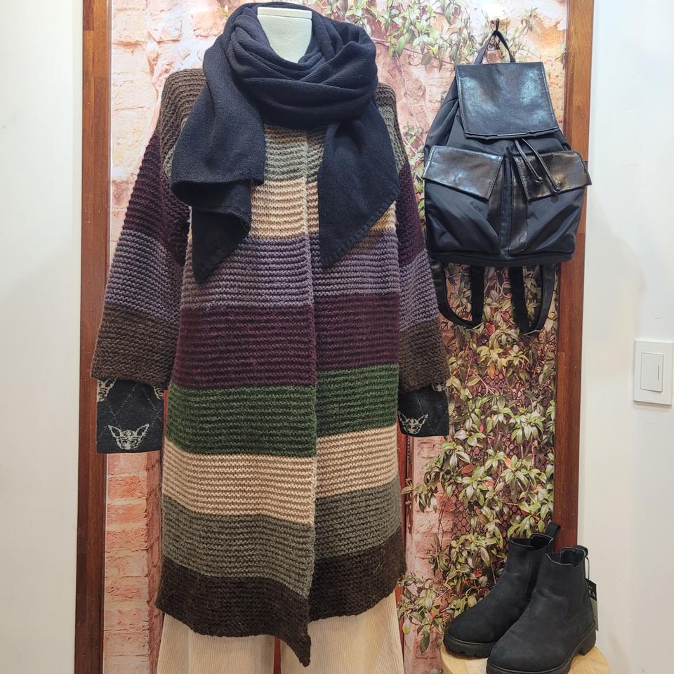 쿠카이 가터뜨개 가디건