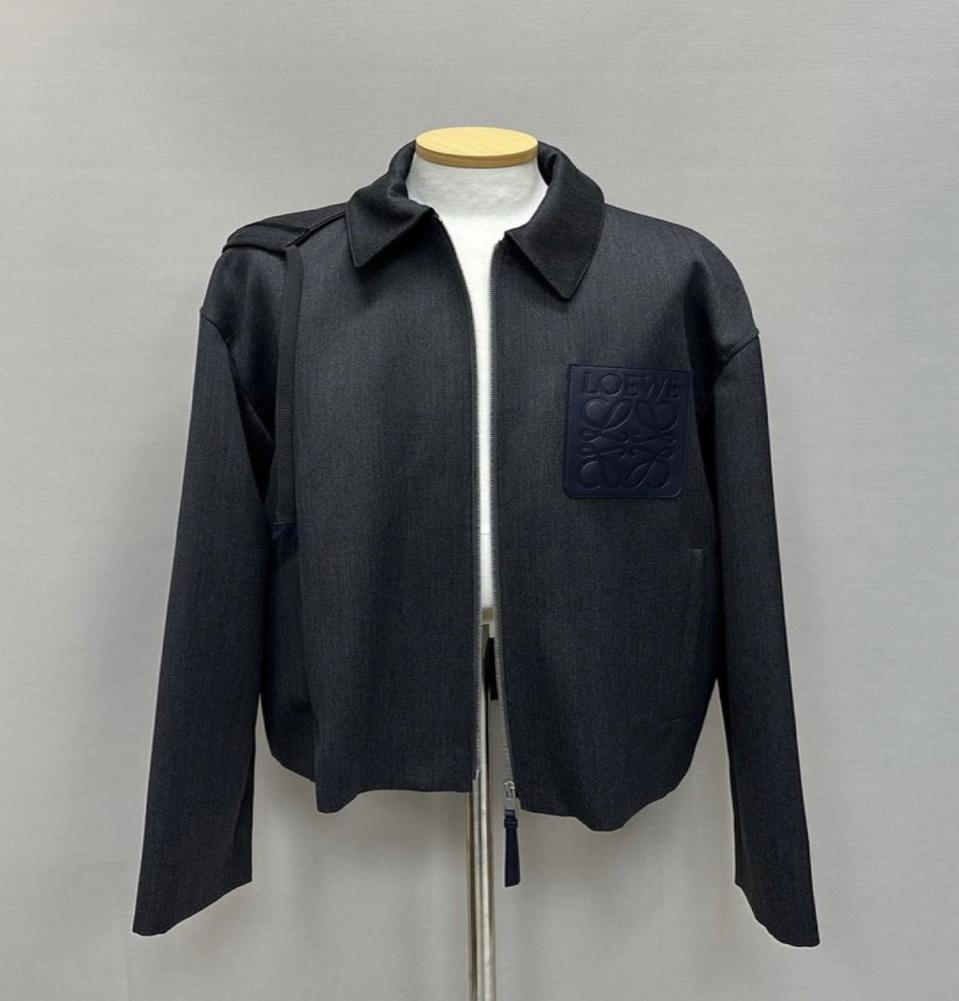 로에베 모노그램 후디 블루종 자켓 ( 105 ) 