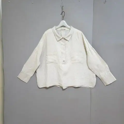 박시핏 린넨 블라우스 FF n5655 애슐리상점