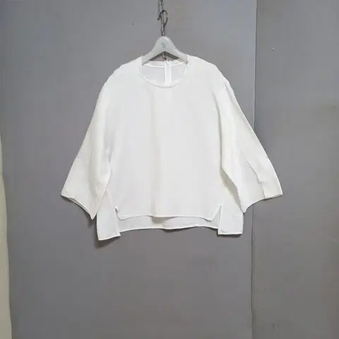 흰색 루즈한 린넨함유 블라우스 F n8278