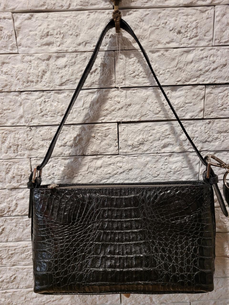 안드레아바나 악어가죽 숄더백