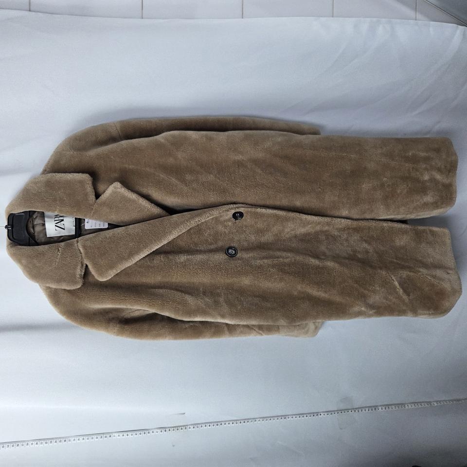 55/104 자라 브라운 롱 퍼자켓 