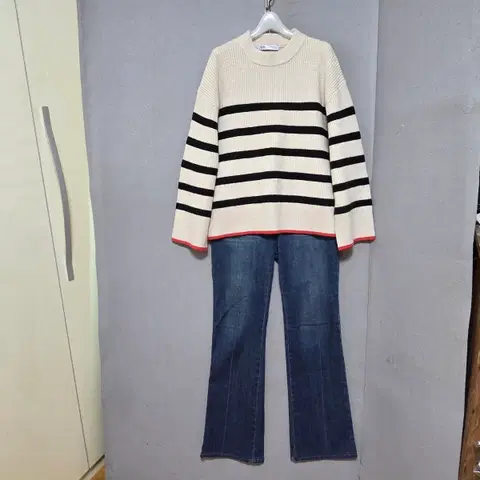 자라 줄무늬 니트 M n2305 애슐리상점