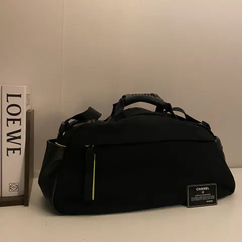 CHANEL /빈티지 샤넬 9번대 스포츠 라인 블랙 보스턴 백 /크로스백