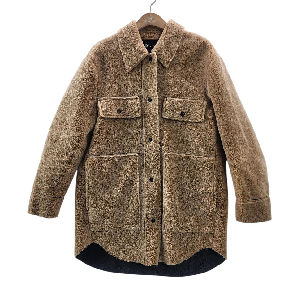 [XS] Zara 자라 여성 오버핏 테디 코트 자켓