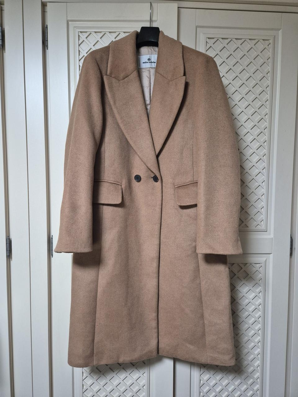 밀라숀 캐시미어블랜딩 누빔 롱코트