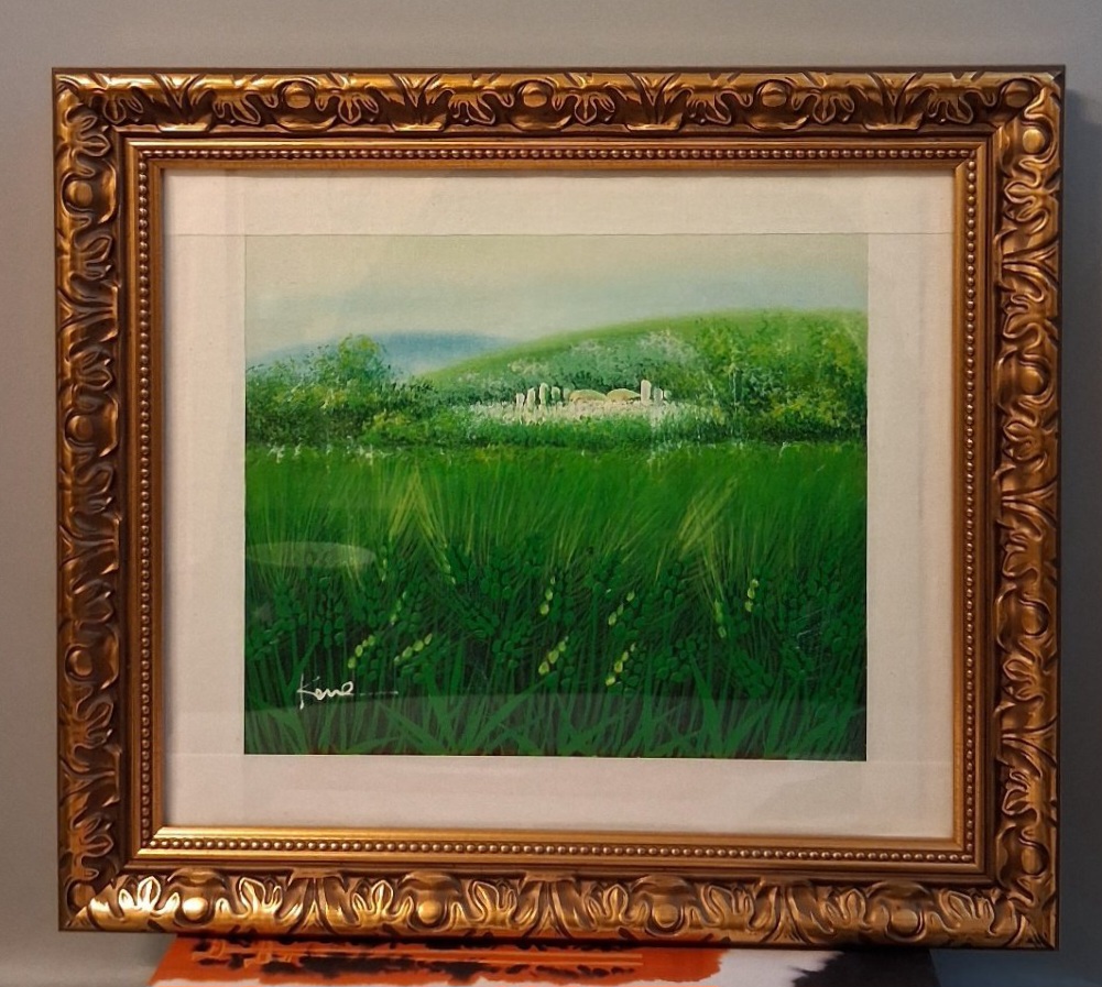 청보리유화그림