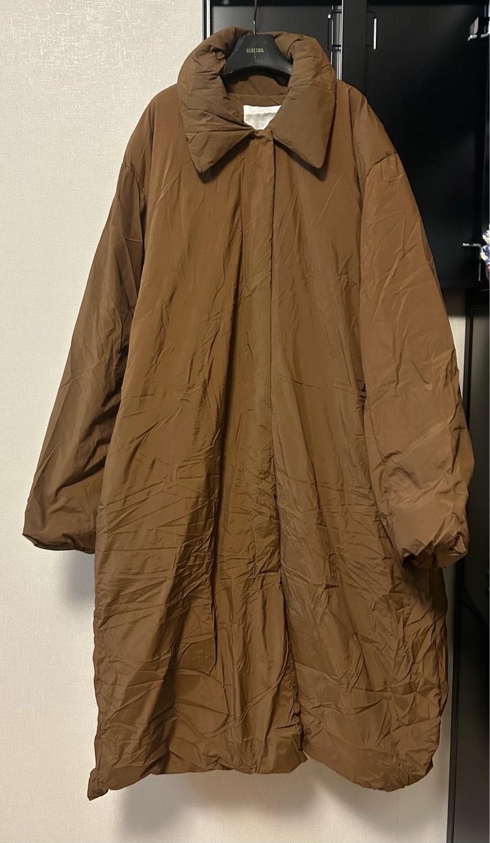 카멜브라운 패딩 코트