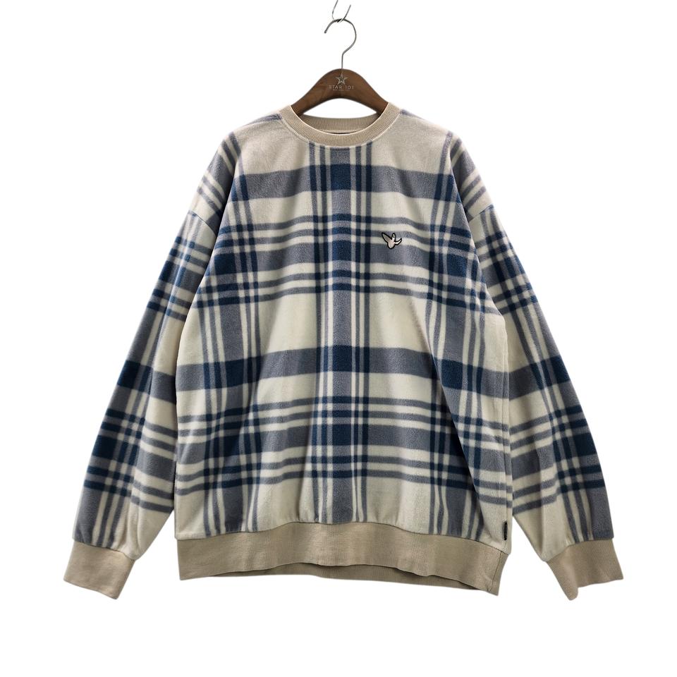 [XL] 마크곤잘레스 체크 플리스 맨투맨 스웻셔츠