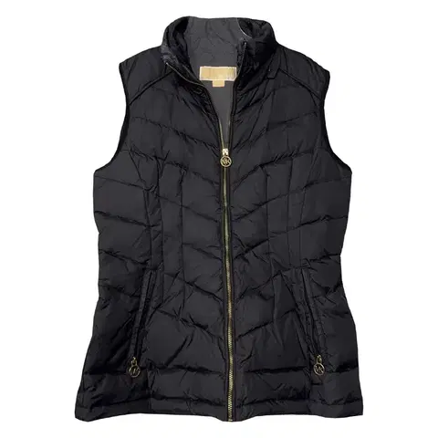 마이클 코어스 블랙 패딩 조끼 S