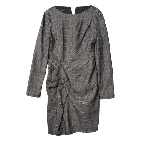 지고트 체크 그레이 클래식 원피스 85-88-155