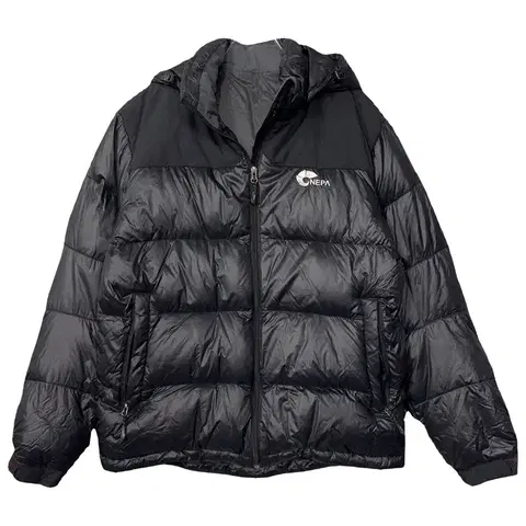 네파 블랙 구스다운 패딩 L