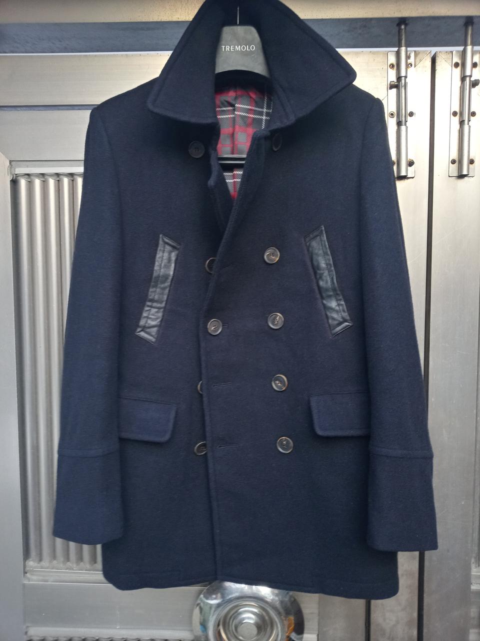 정품 시리즈 남성 양가죽배색 피코트 95호 상태양호