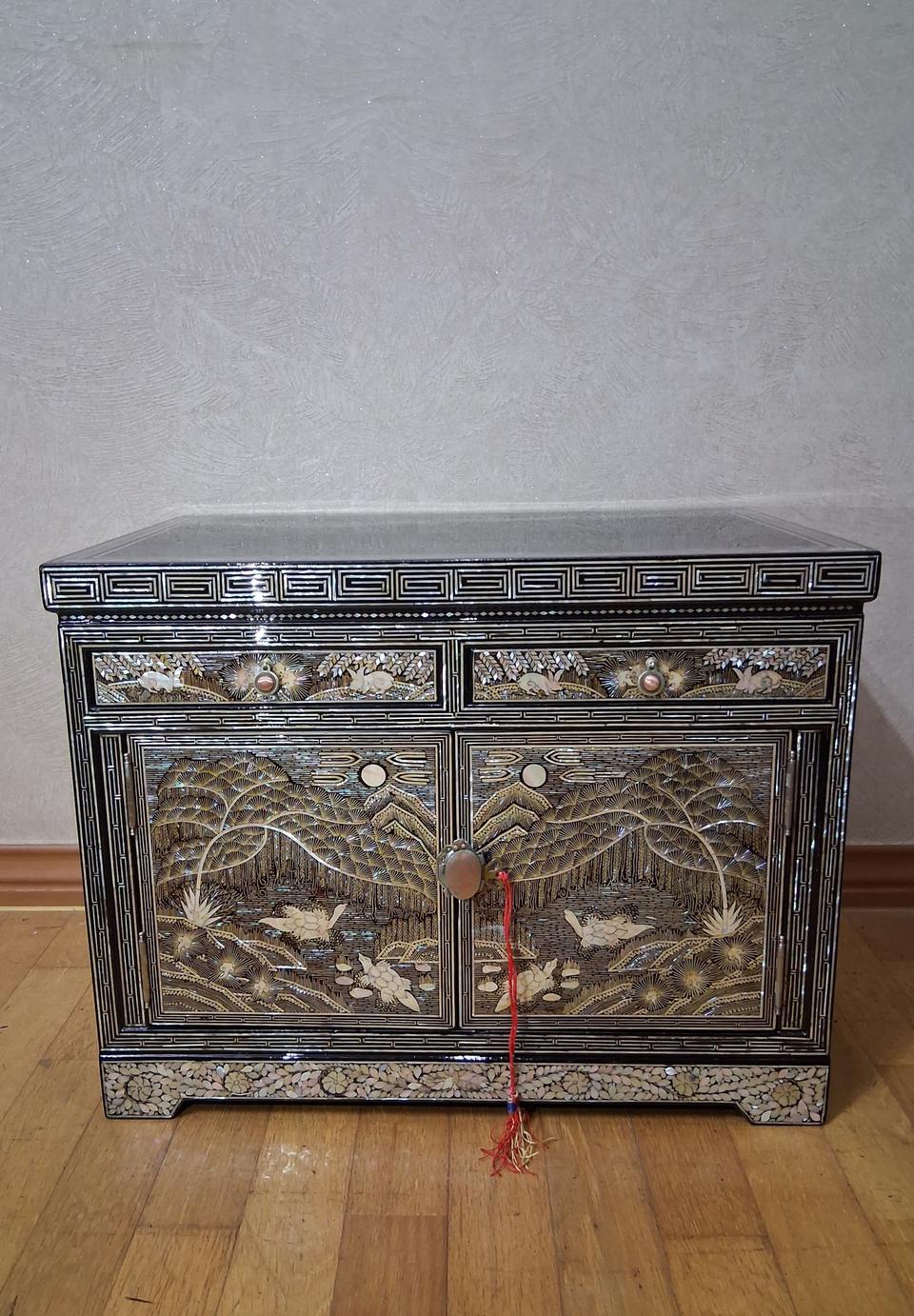 이조자개장식장 자개장