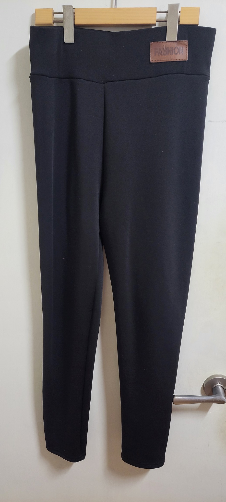 여성용 블랙 기모 제깅스팬츠 L(77)