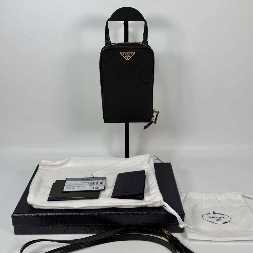 프라다 사피아노 가죽 미니 숄더백