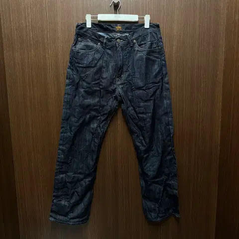 아웃스탠딩 생지 진청 데님 팬츠 34