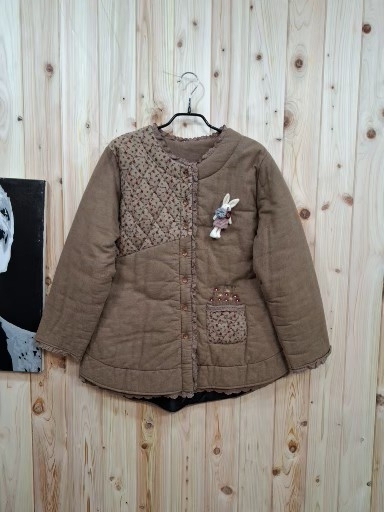 레이스 누빔 자켓