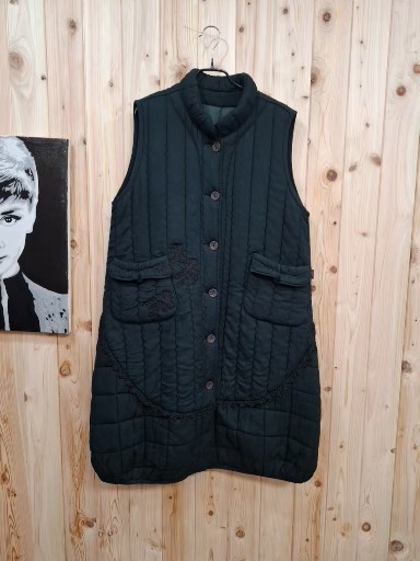 임마누엘  누빔 도톰 롱 베스트