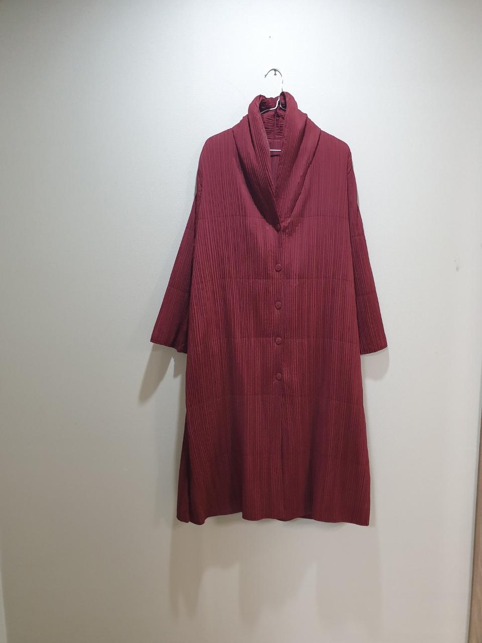 주름 롱 코트 여성용 88