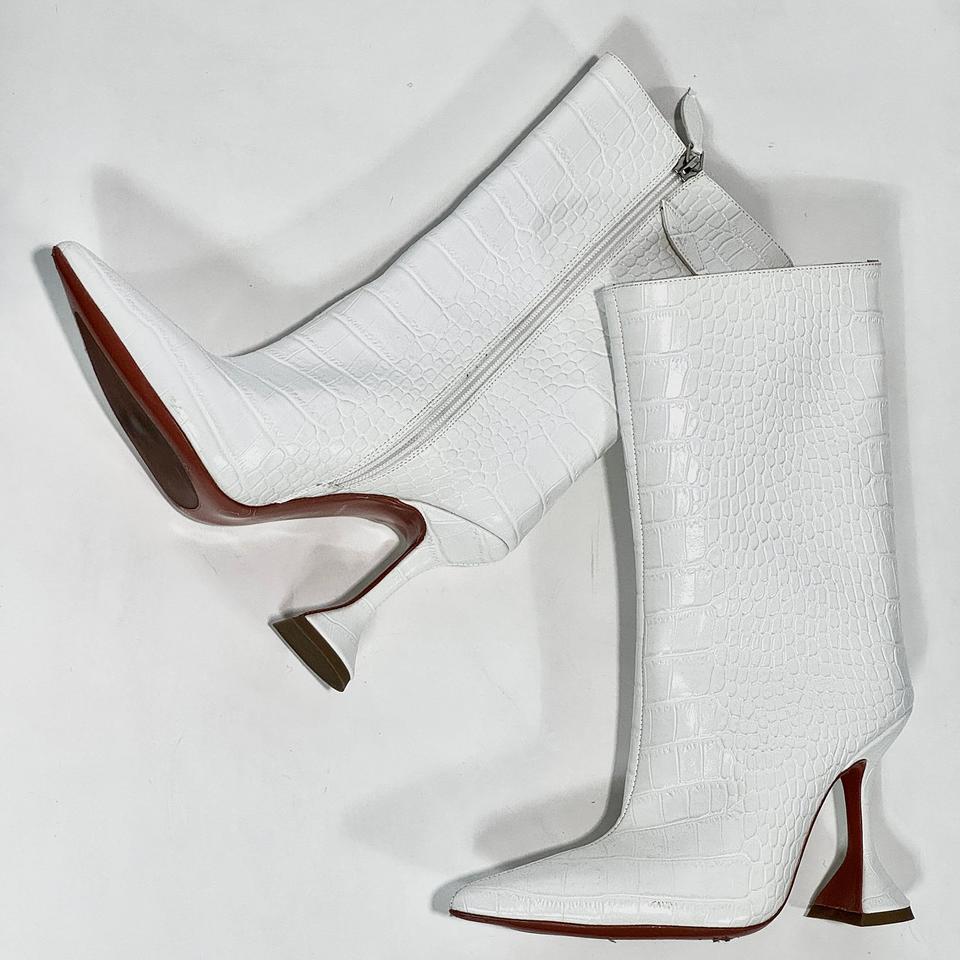 AMINA MUADDI 레더 롱 부츠