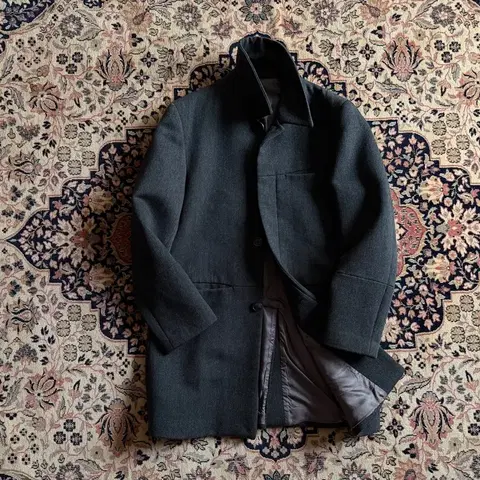 사카이 커버트울 패브릭 코트 남성100