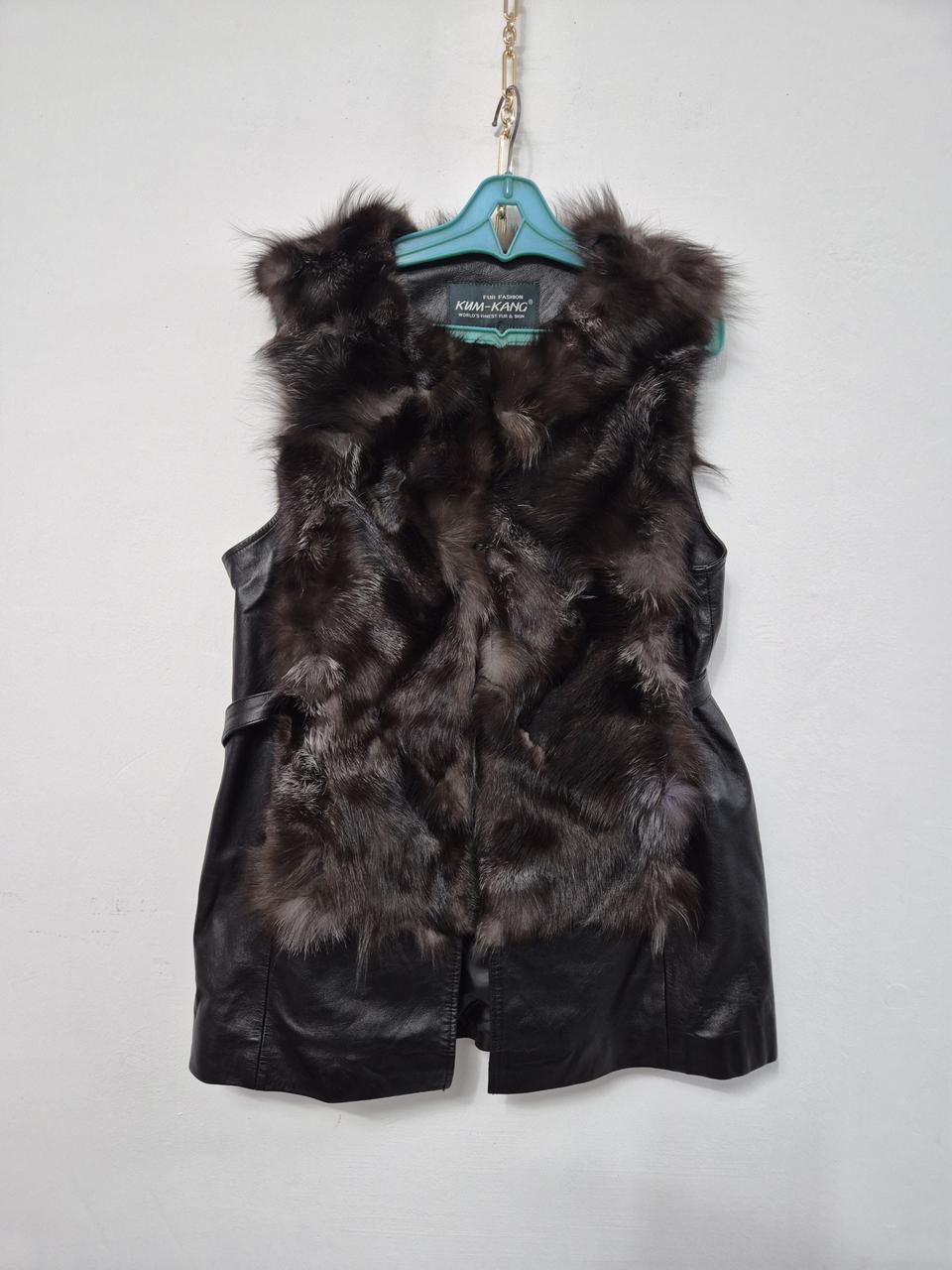금강  양가죽+여우폭스 조끼94
