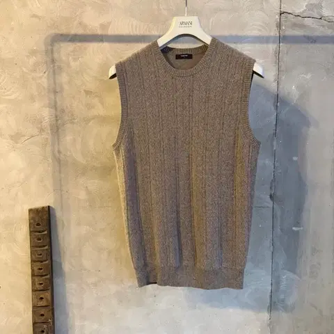 밴브루 캐시미어 니트베스트 남성105