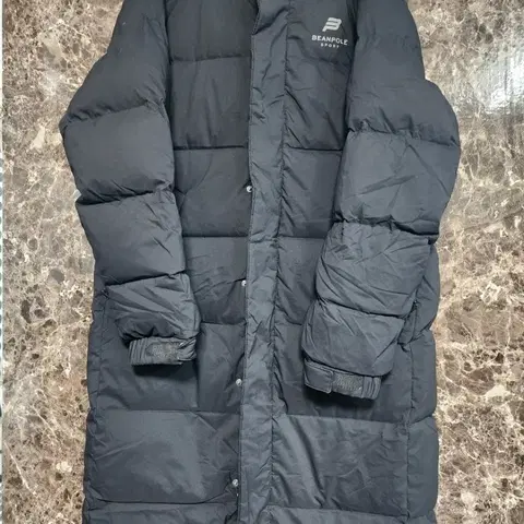 빈폴스포츠 블랙 롱패딩 점퍼 100